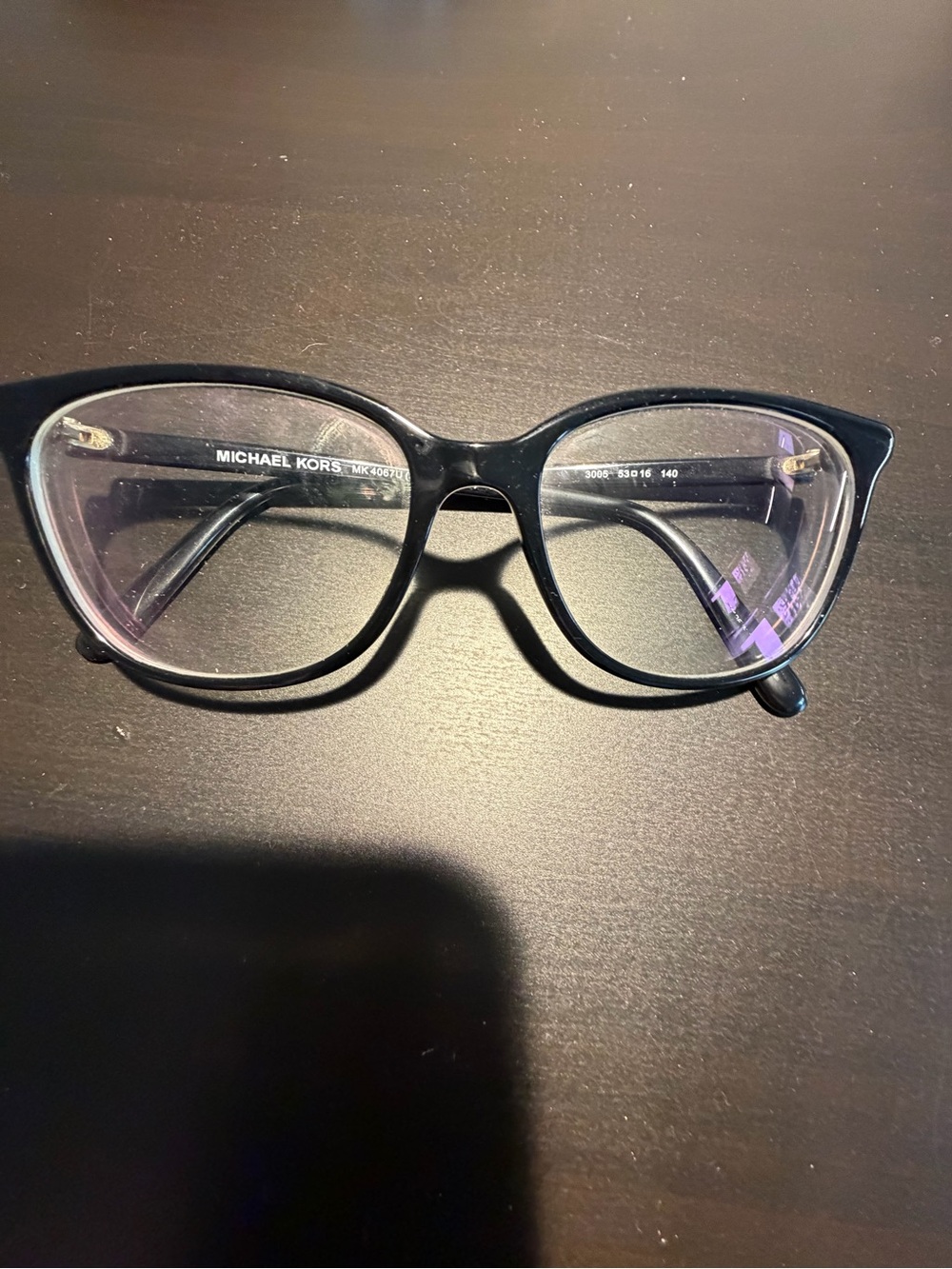 Michael Kors Black Cat-Eye Women's Optical Glasses